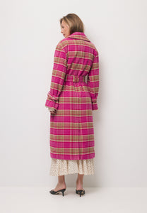 Pink coat with a wool blend WIVINA