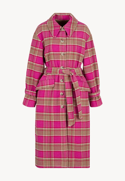 Pink coat with wool blend WIVINA