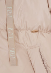 Beige oversized down jacket YOKO
