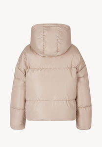 Beige oversized down jacket YOKO