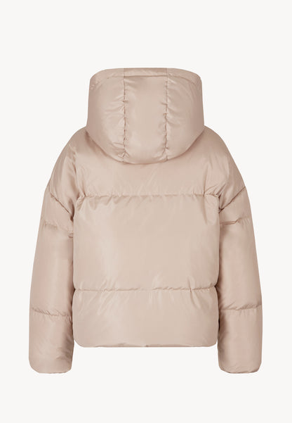 Beige oversized down jacket YOKO