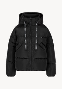 Black oversized down jacket YOKO