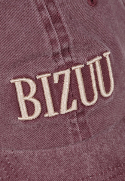 Burgundy baseball cap with logo ZANE