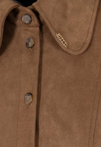Brown suede dress ZORELLE