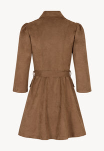 Brown suede dress ZORELLE