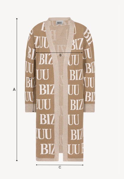 CHIOS beige long cardigan
