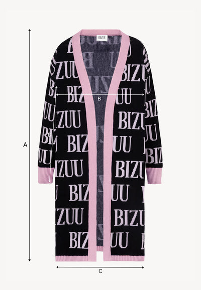 CHIOS black long cardigan