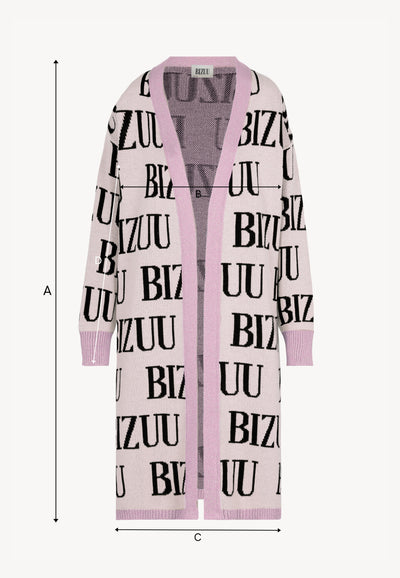 CHIOS pink long cardigan