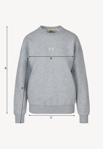 Grey COLLY sweatshirt with a logo label.