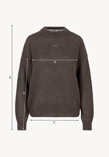 FAROA brown wool sweater