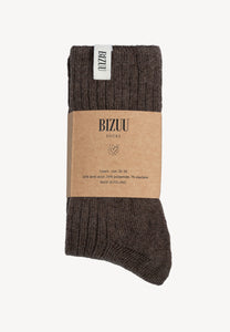 LANA wool socks in brown