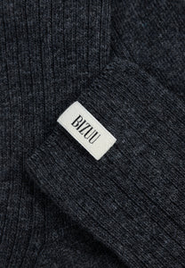 LANA wool socks in graphite