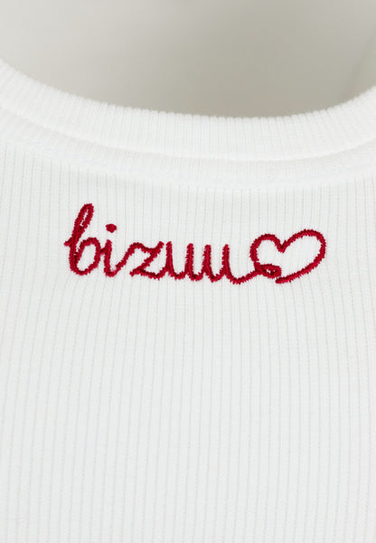 Cream top with BIZUU embroidery LOVIE