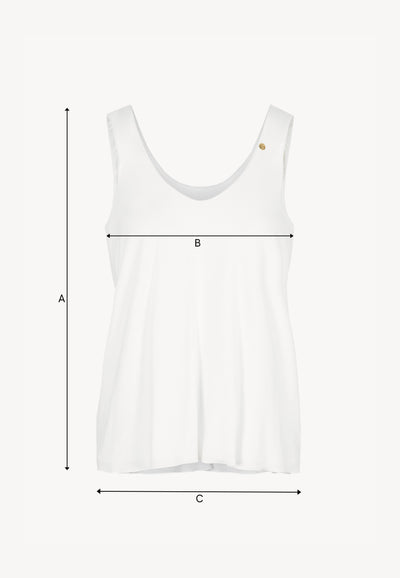 Cream LULY top with a relaxed fit