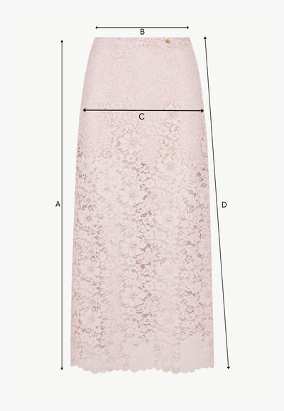 Pink lace skirt MILKY