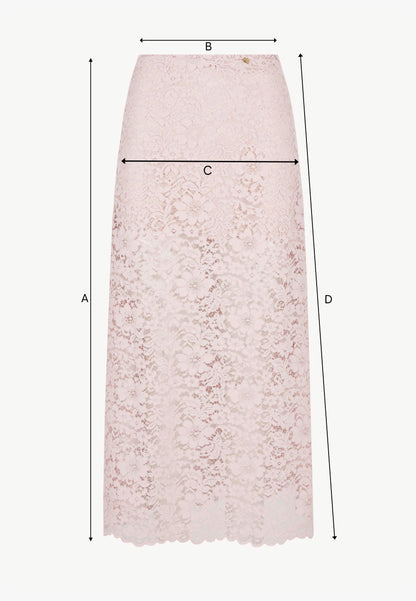 Pink lace skirt MILKY