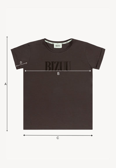 NIKKO brown T-shirt with BIZUU logo