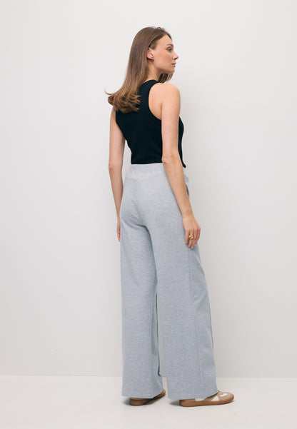 Grey wide-leg sweatpants PETRAS