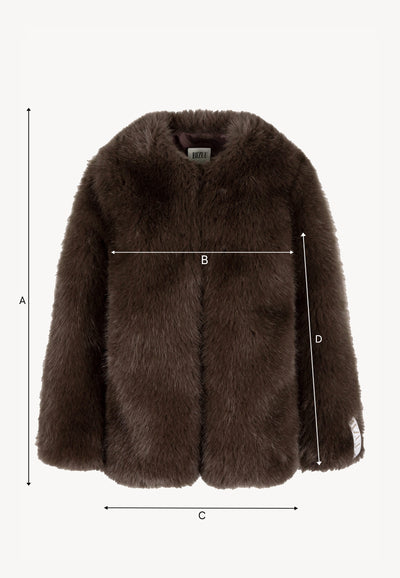 Brown long-haired fur SIENA