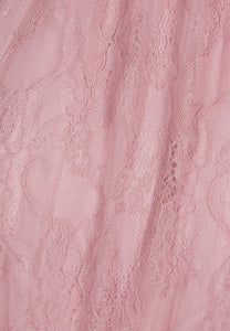 Pink lace maxi dress SOLIN