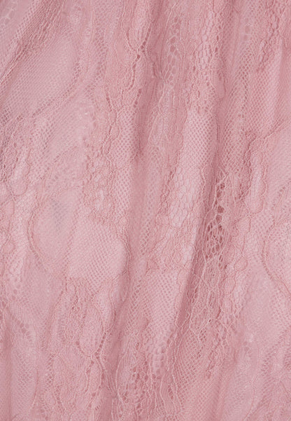 Pink lace maxi dress SOLIN