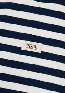 Cotton TISHALLY T-shirt in cream and navy stripes