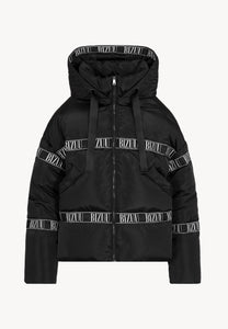 Black oversized down jacket TOKYO