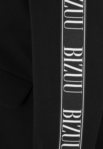 Black oversized VANDA blazer with contrast trim