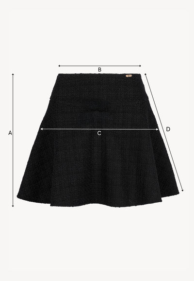 WENDYS black mini skirt