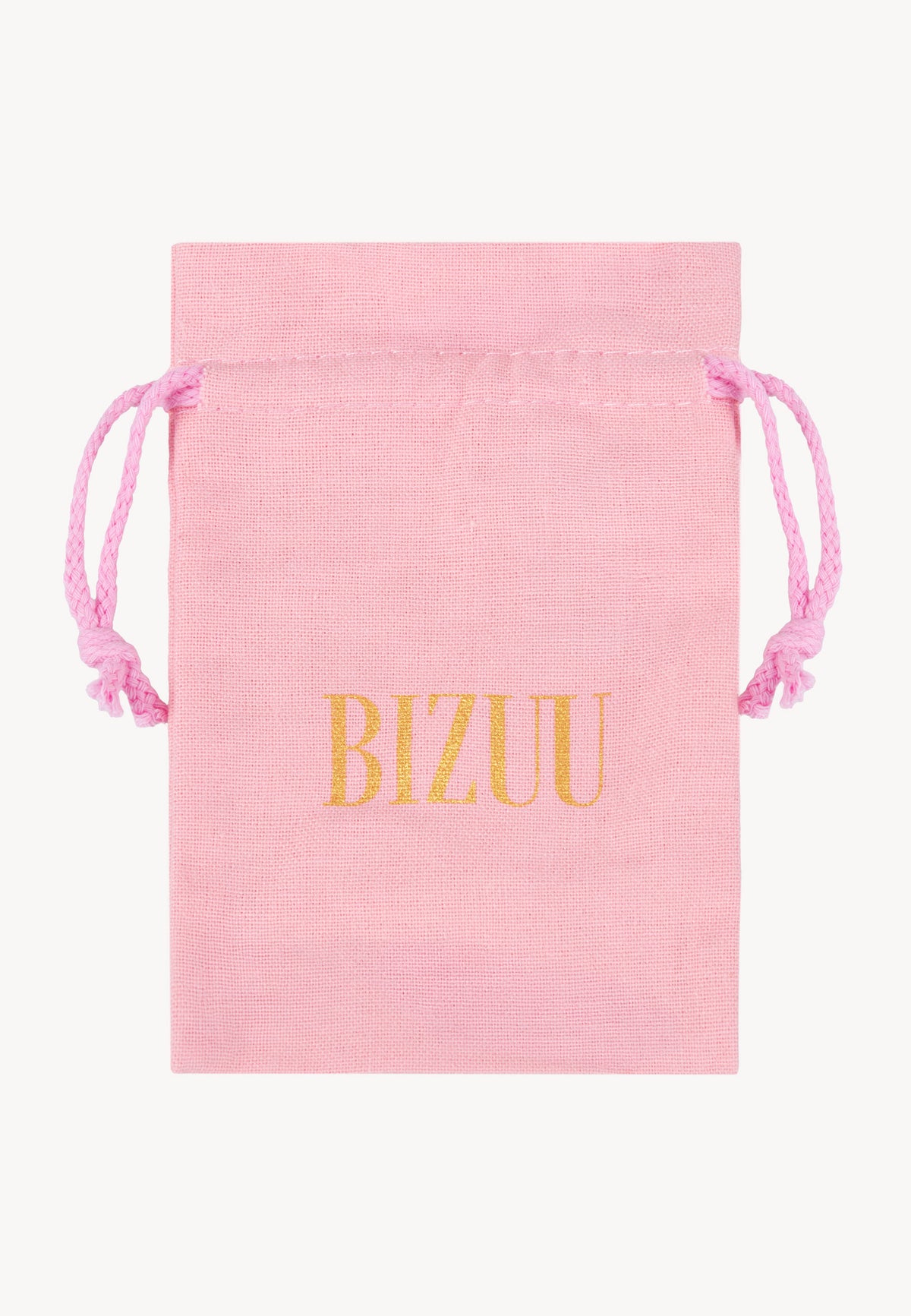 Pink fabric pouch included with the hair clip.