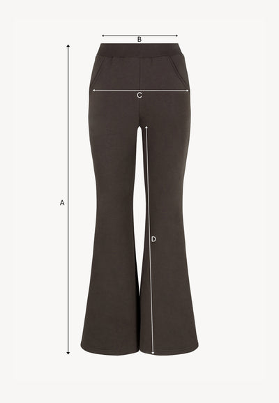 ZEIA brown flare sweatpants