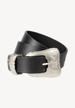Load image into Gallery viewer, DAVIS leather belt in black