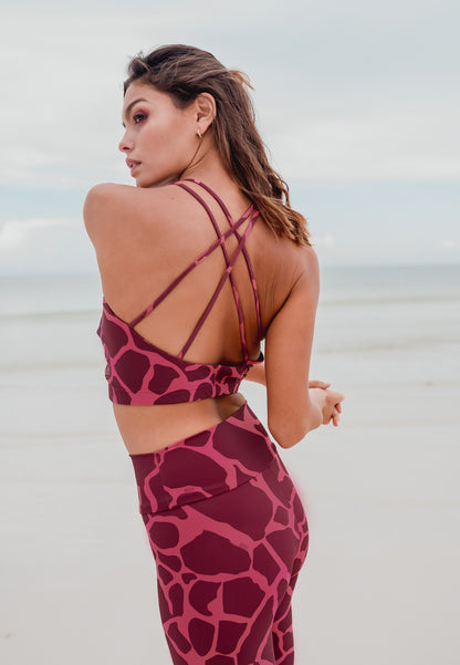 OTYLIA GIRAFFE fitted top with stripes on the back