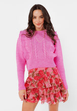 Load image into Gallery viewer, CANDICE pink mini skirt with ruffles
