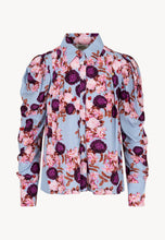 Load image into Gallery viewer, GUARDIANA blue shirt with a floral print