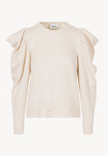 Load image into Gallery viewer, KSAR beige oversized sweatshirt with an embroidered logo
