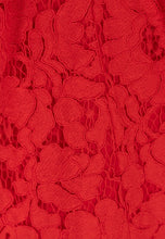 Load image into Gallery viewer, SADIM elegant red lace midi dress