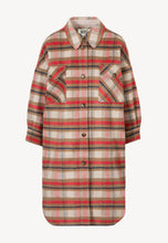 Load image into Gallery viewer, SISA oversized checked coat in beige