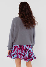 Load image into Gallery viewer, PEGGY grey sweater with slightly lowered shoulders