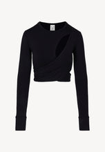 Load image into Gallery viewer, KELLY cropped blouse with long lacing
