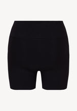 Load image into Gallery viewer, NOOMI black high-waisted short biker shorts