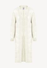 Load image into Gallery viewer, SATTVA long cream jumper with an openwork pattern