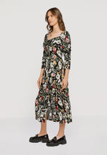 Load image into Gallery viewer, NANIE FALLGARDEN floral midi dress with leg slit