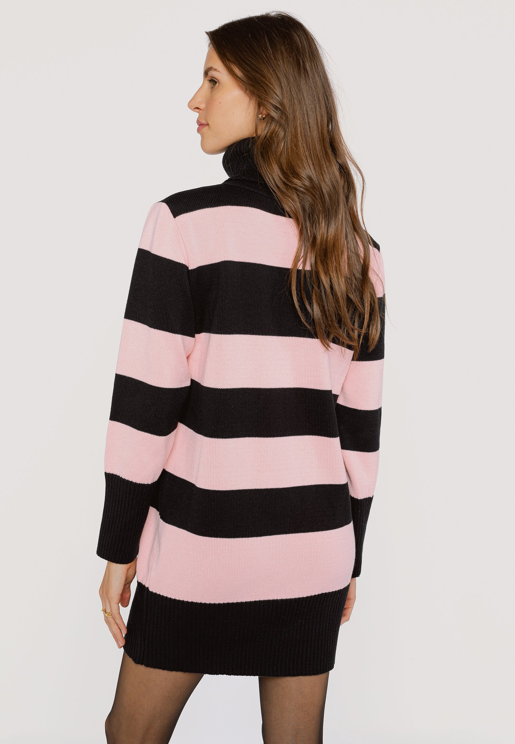 TAMIKA turtleneck sweater dress, black Bizuu TAMIKA turtleneck sweater dress, black Bizuu