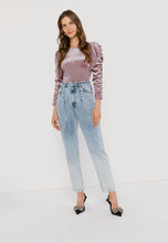 Load image into Gallery viewer, RADDY velour bodysuit with back pleats, pink
