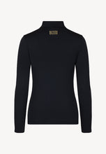 Load image into Gallery viewer, OWAKA black close-fitting turtleneck