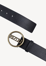 Load image into Gallery viewer, REVO black belt with decorative buckle