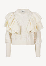 Load image into Gallery viewer, Jumper with decorative plait SVANDIA in cream
