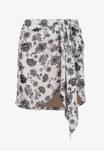 Load image into Gallery viewer, Mini skirt with asymmetric front MOOR PERSI in cream
