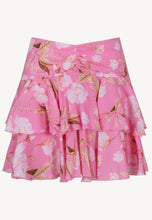 Load image into Gallery viewer, Mini skirt with decorative draping CEZZALIA ROSS GOLD in pink